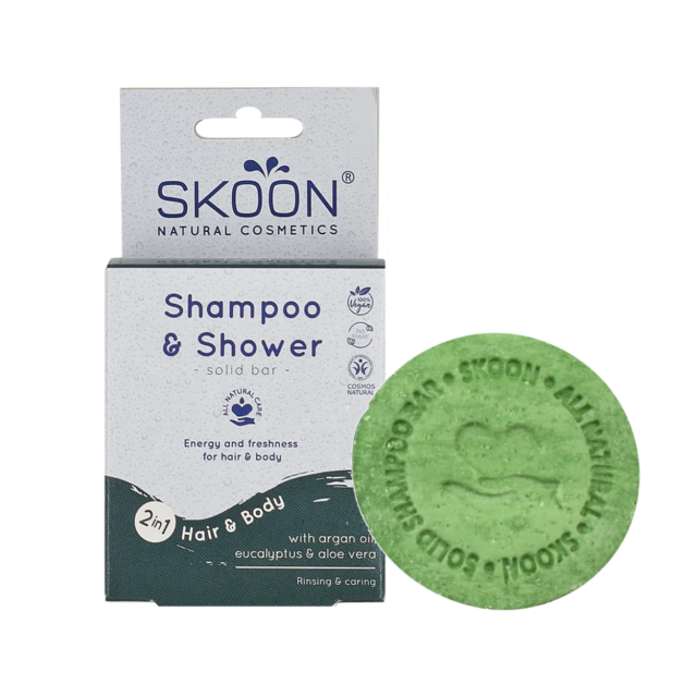 Skoon Solid Shampoo & Shower Bar 2 in 1 (90g)