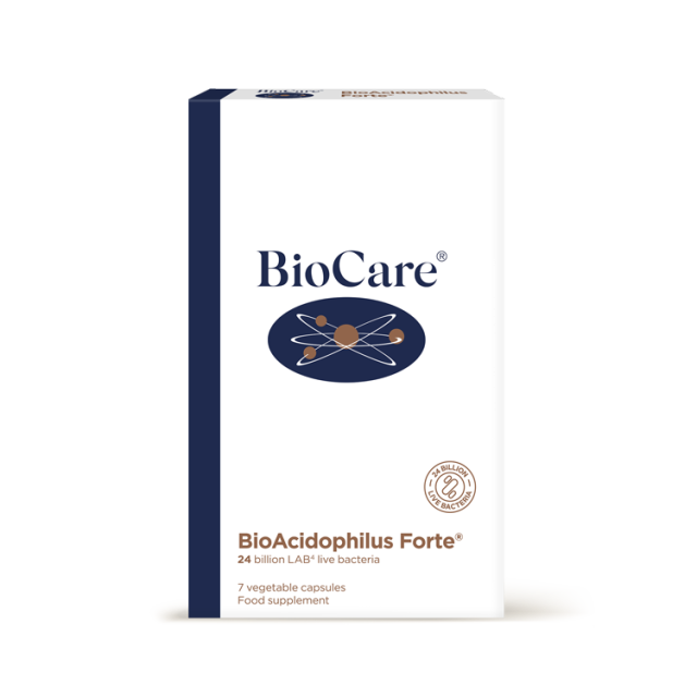 Biocare BioAcidophilus Forte (24 billion) (7 Capsules)