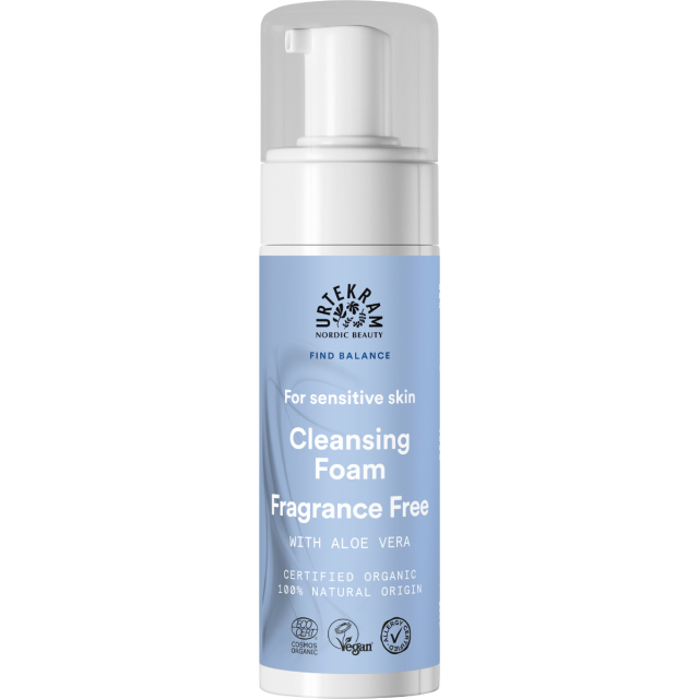 Urtekram Fragrance Free Cleansing Foam- Sensitive Skin (150ml)
