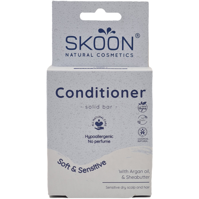 Skoon Solid Conditioner Bar Hypoallergenic Soft & Sensitive (60g)