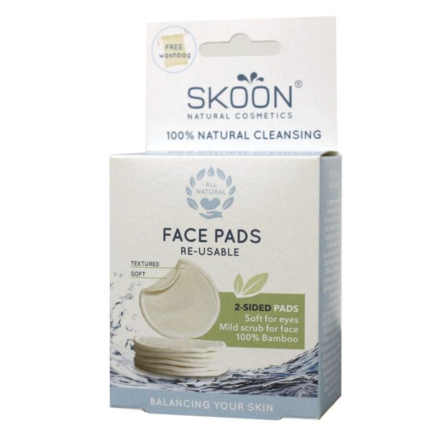 Skoon Reusable Cleansing Pads (7 pads & washbag)
