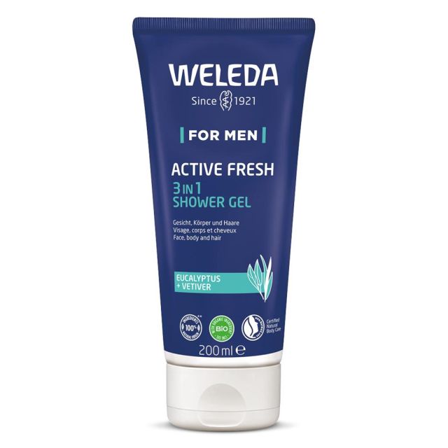 Weleda Men's Active Fresh 3-in-1 Shower Gel (200ml)